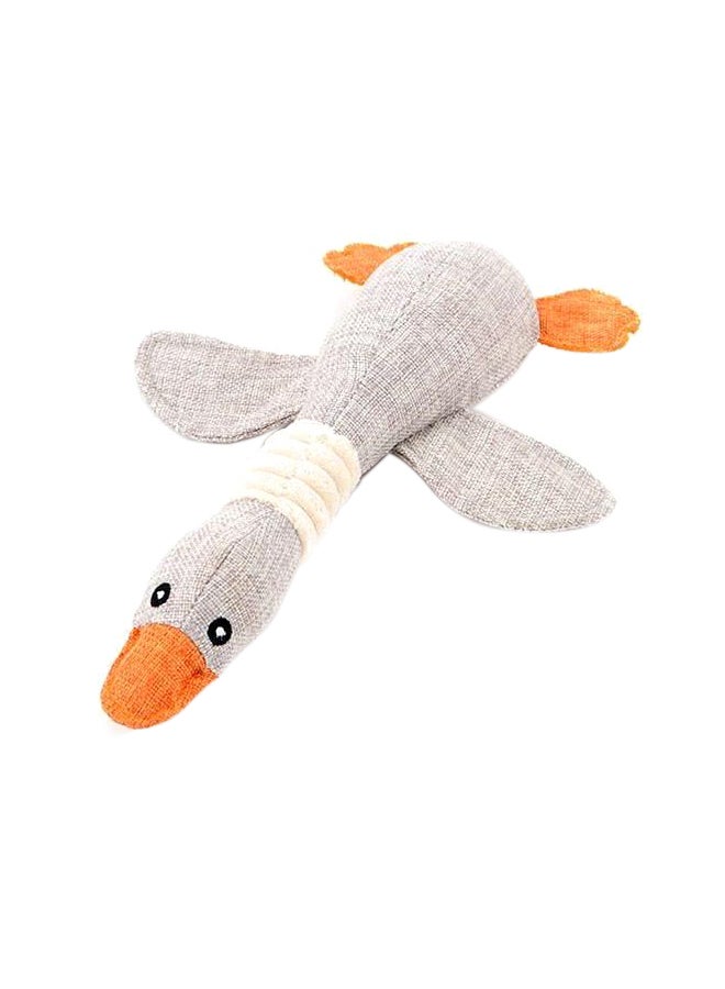 Generic Chew Plush Toy Grey/White/Orange  - Image 1