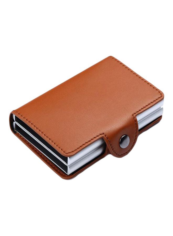 Generic - Anti Theft And Automatic Smart Card Holder Brown - Image 1