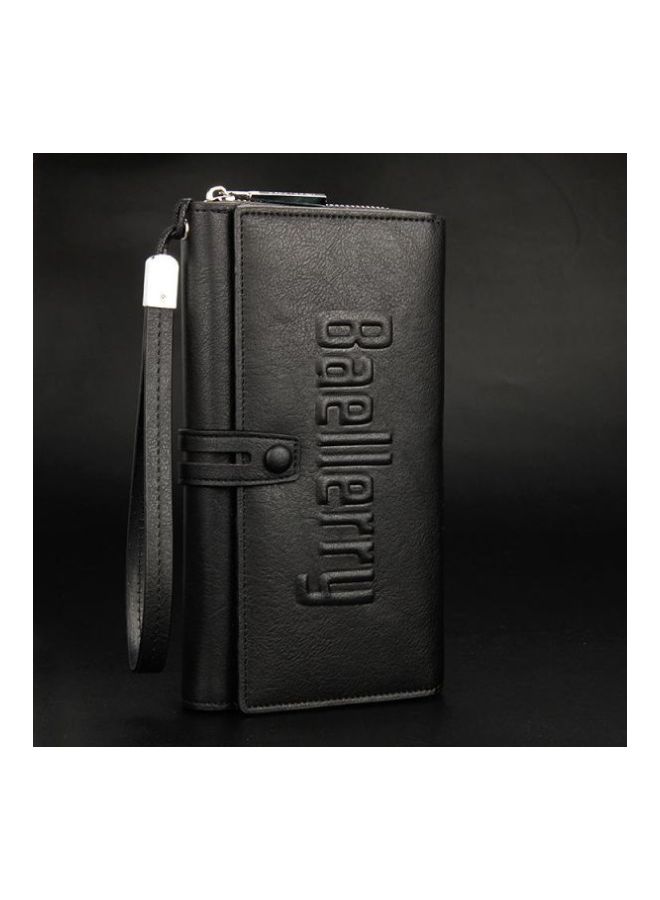 baellerry Leather Trifold Wallet Black  - Image 2