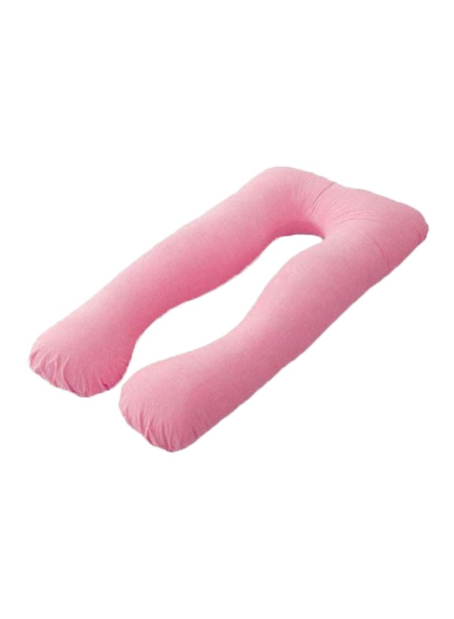 Maternity Pillow Cotton Pink 120x80cm - Image 1