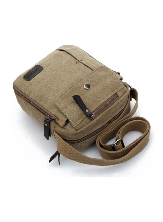 Generic - Canvas Messenger Bag Beige - Image 1