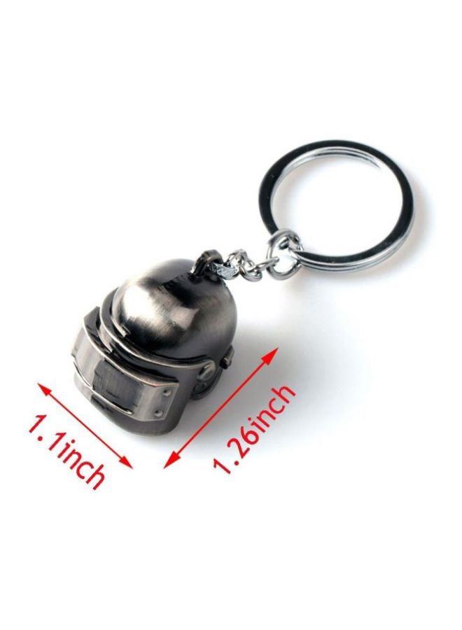 Generic - PUBG Level 3 Battlegrounds Helmet Keychain Black - Image 1