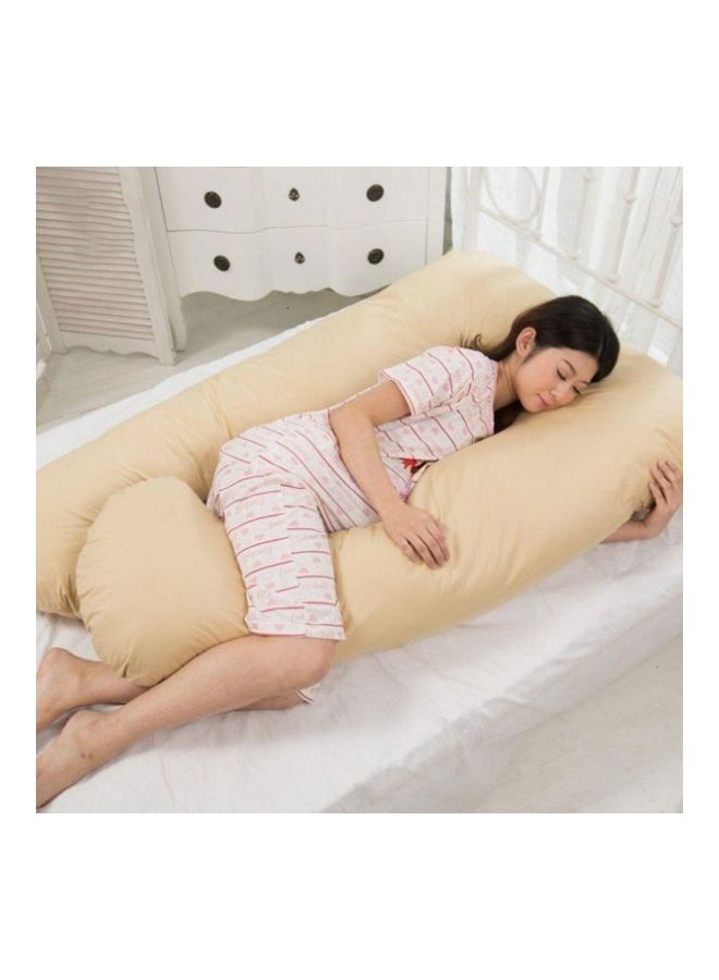 Maternity Pillow Cotton Beige 120x80cm  - Image 3