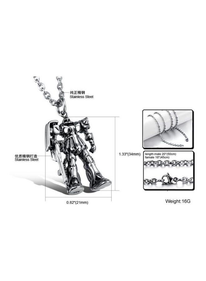 OPK - Titanium Steel Geometric Shaped Pendant Necklace - Image 1