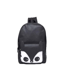 Cartoon Fox Designed Backpack Black/White