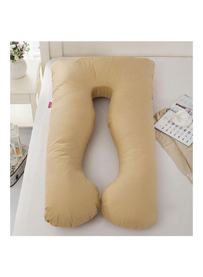 Maternity Pillow Cotton Beige 120x80cm  - Image 4