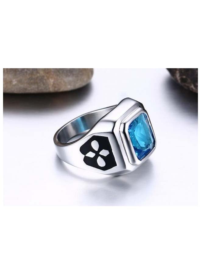 Titanium Steel Rhinestone Studded Ring - v1553262817/N22520124A_2