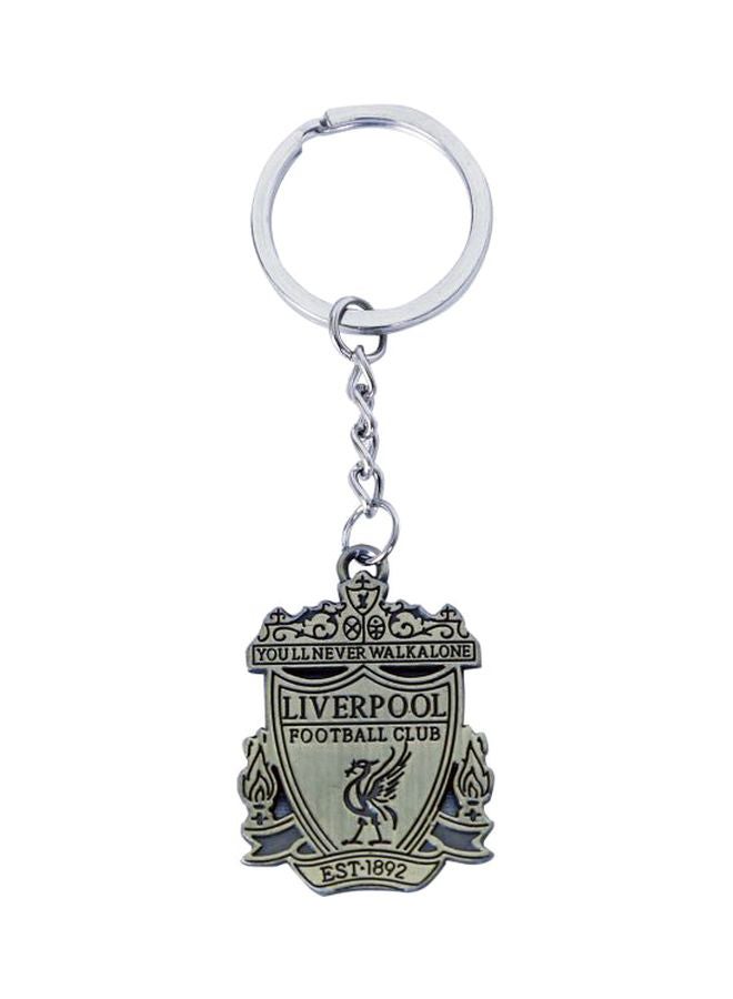 Liverpool FC Key Chain Silver/Grey/Black 