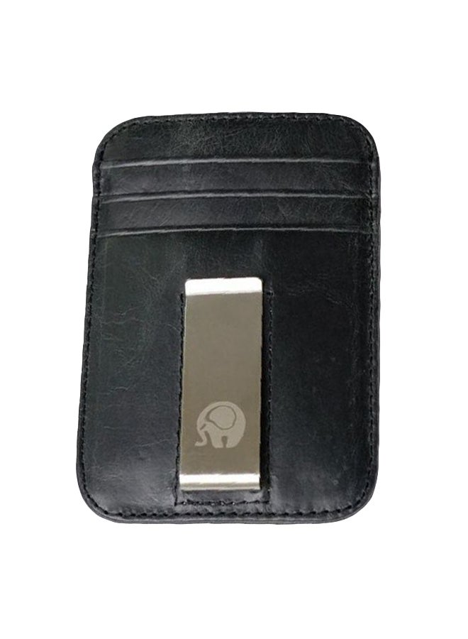 RFID Blocking Leather Credit Card Wallet QB44-2 Black