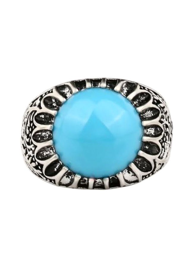 Alloy Resin Sapphire Ring