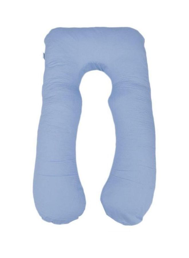 Maternity Pillow Cotton Sky Blue 120x80cm - Image 2