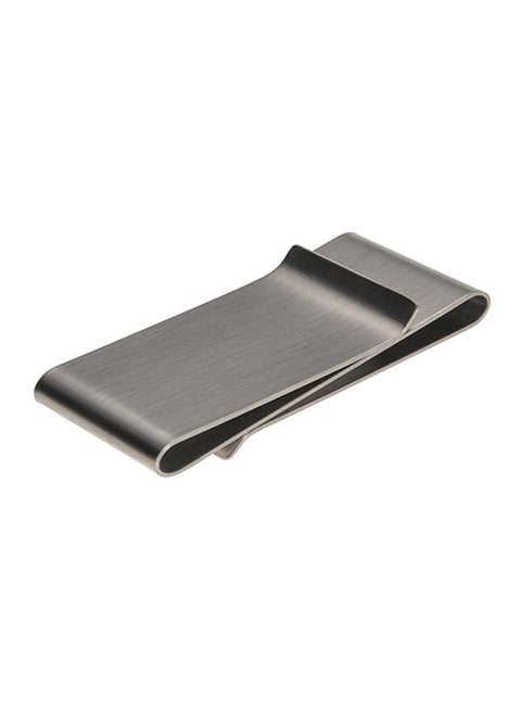 Money Clip Credit Card Holder Silver/Black