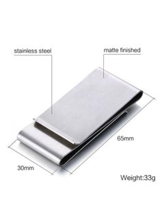 Generic Money Clip Credit Card Holder Silver/Black  - Image 2