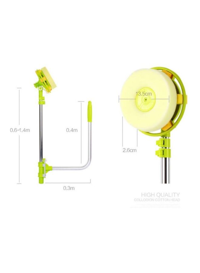 Glass Windows Clean Mop Green/Silver 1.4x.3x.4meter  - Image 3