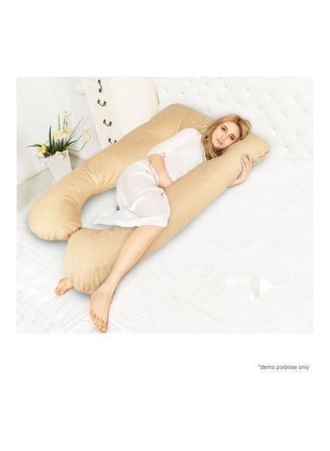 Maternity Pillow Cotton Beige 120x80cm  - Image 3
