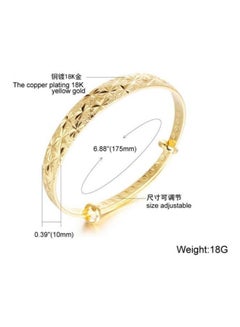 OPK 18 Karat Gold Plated Adjustable Bracelet  - Image 3