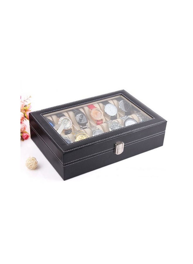 Generic - men Leather Watch Storage Box - Image 1
