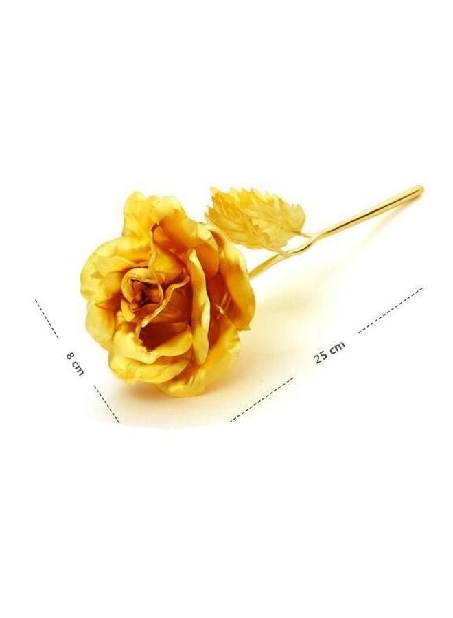 Generic - 24K Gold Plated Foil Rose Flower With Gift Box Gold 25x8centimeter - Image 1