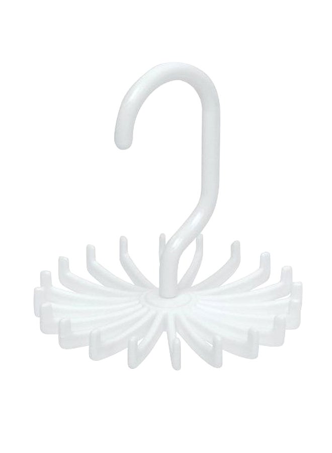 EvriHolder - Twirl Tie Rack Organizer Hanger White - Image 1