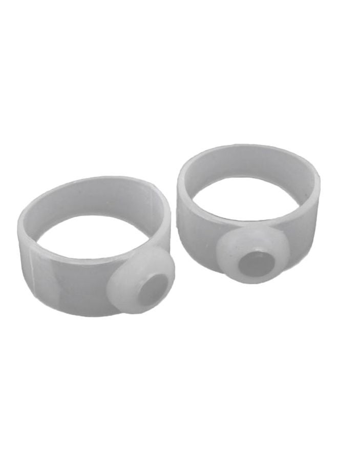 Generic 2-Piece Magnetic Slimming Toe Rings Foot Massage Set  - Image 1