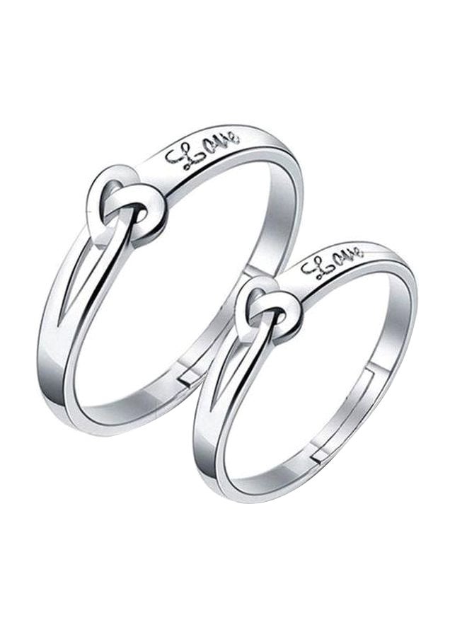 Silver Plated Couple Ring - Image 1