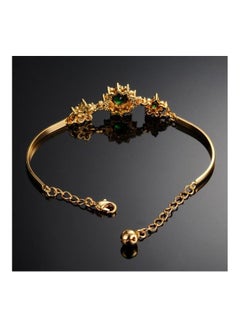 OPK 18 Karat Gold Plated Rhinestone Studded Bracelet  - Image 2