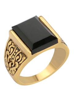 Alloy Rhinestone Studded Ring