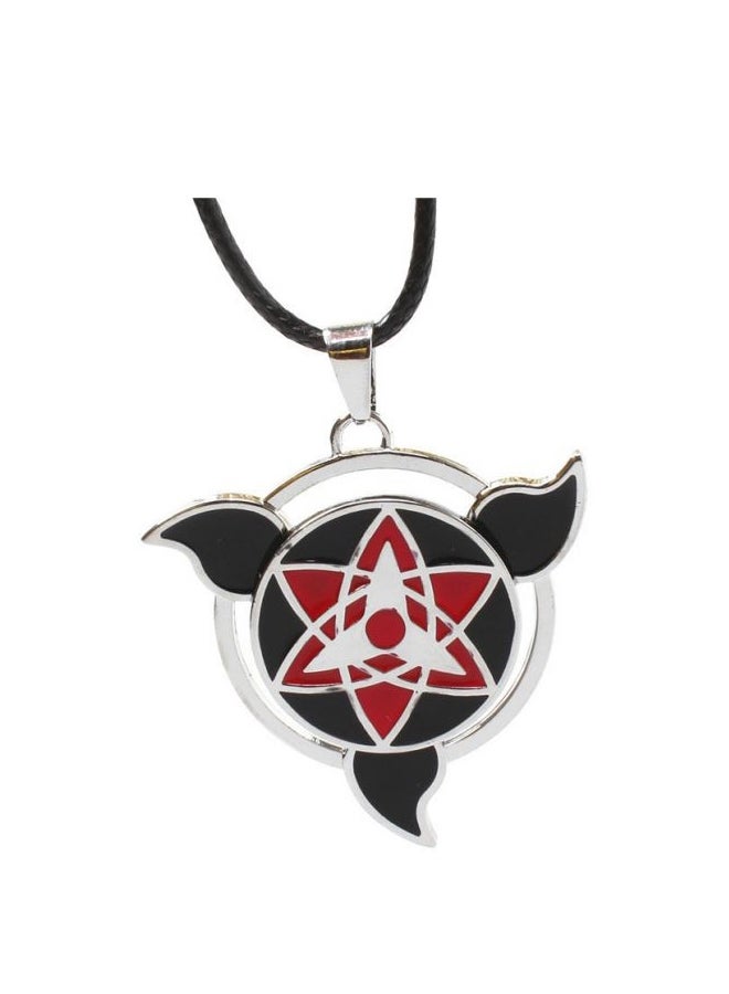Generic - Alloy Naruto Sasuke Mangekyou Sharingan Pendant Necklace - Image 1