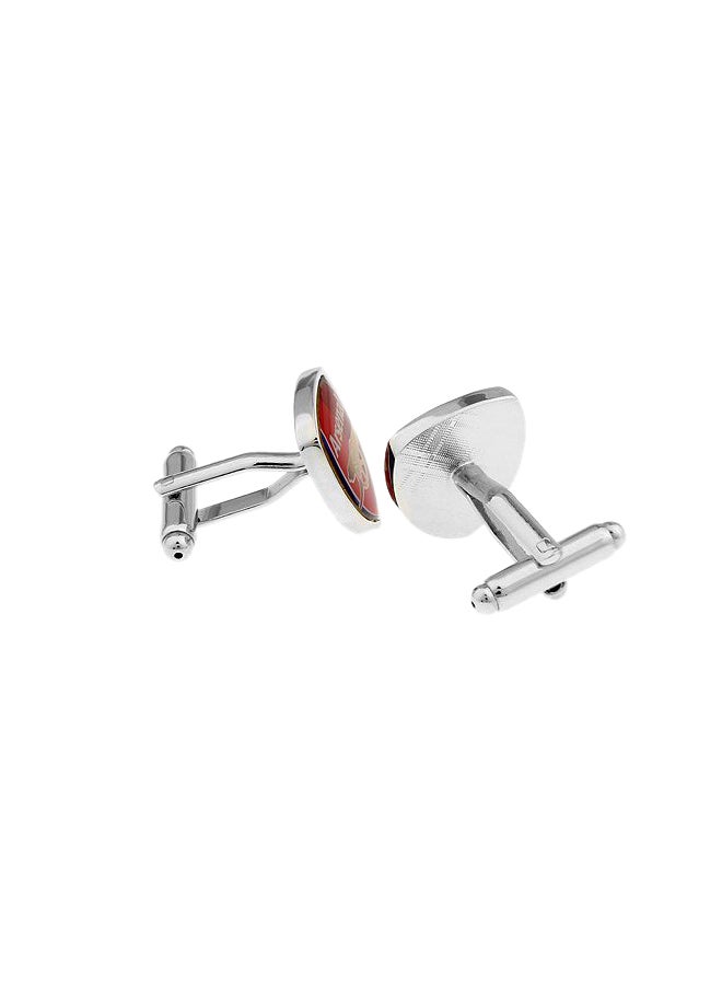 Stainless Steel Arsenal Logo Cufflinks  - Image 2