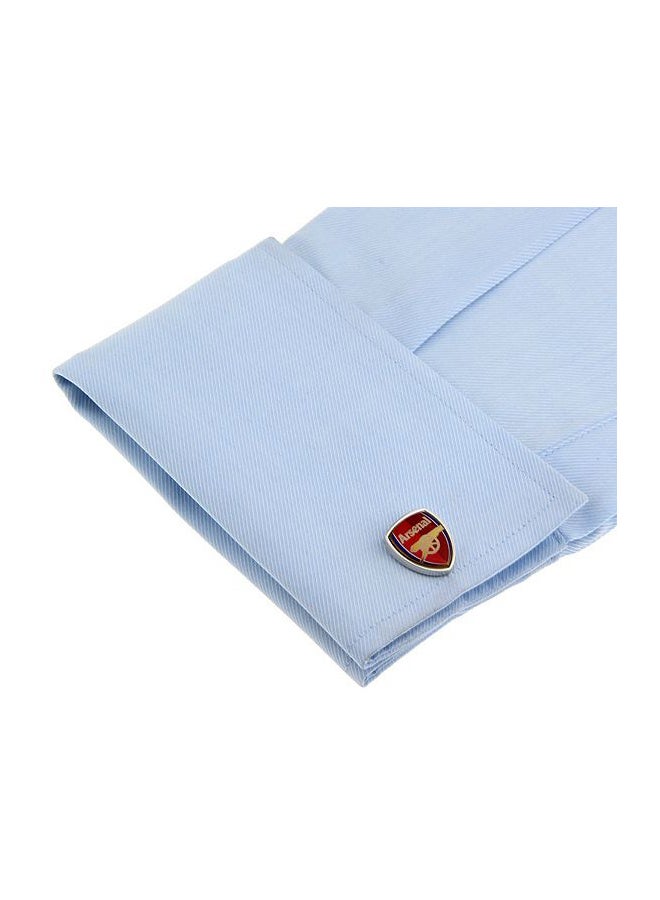 Stainless Steel Arsenal Logo Cufflinks  - Image 3