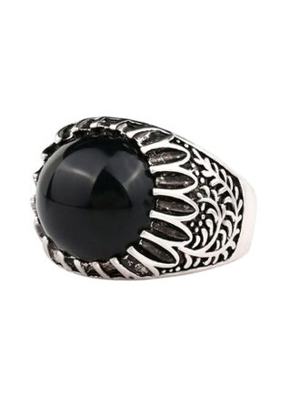 Alloy Onyx Studded Ring - v1553263125/N22520101A_1
