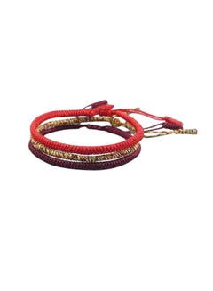 Set of 3 Tibetan Lucky Charm Bracelet