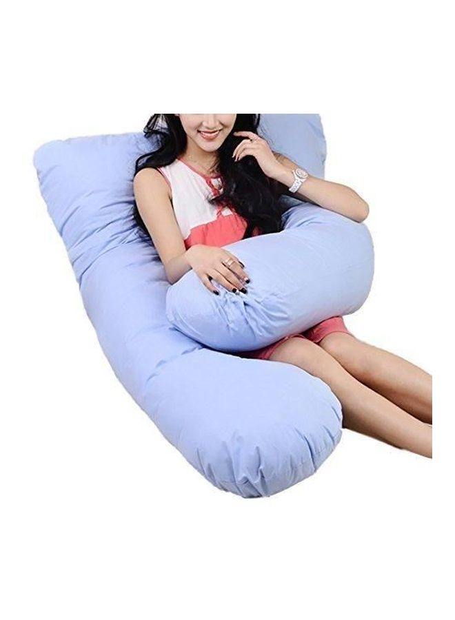 Maternity Pillow Cotton Blue 120x80cm  - Image 3