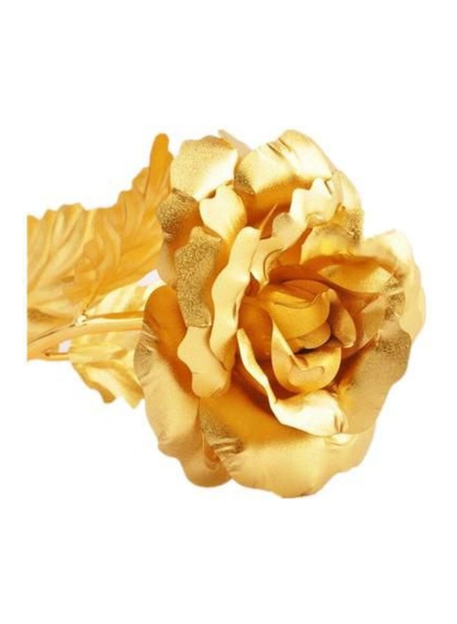 Generic - 24K Gold Plated Foil Rose Flower With Gift Box Gold 25x8centimeter - Image 1