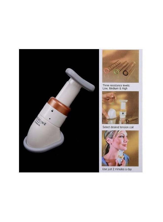 جهاز تدليك للذقن قابل للنقل بيج / رمادي - Image 5