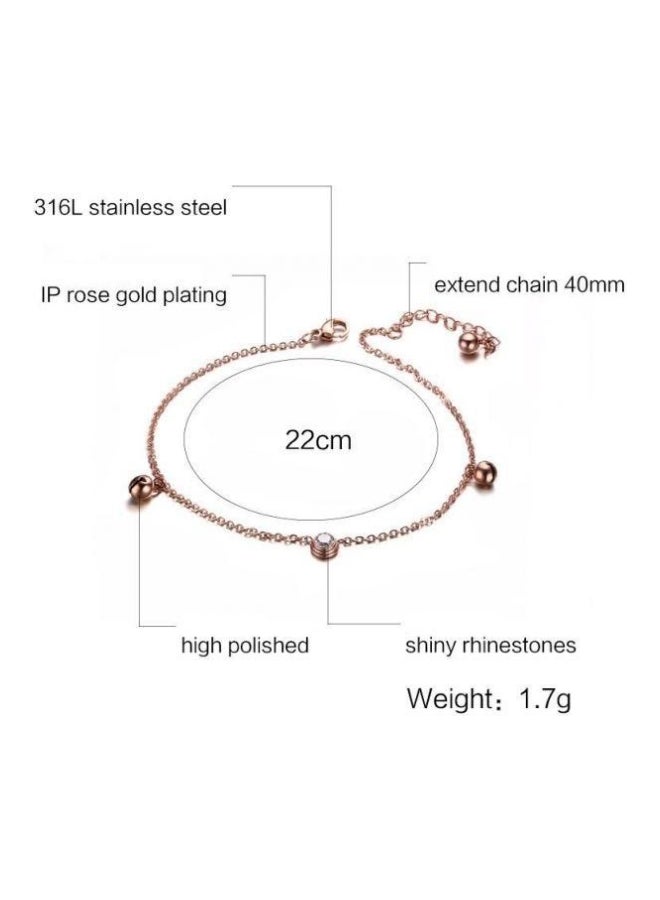 Stainless Steel Chain Charm Anklet  - Image 2