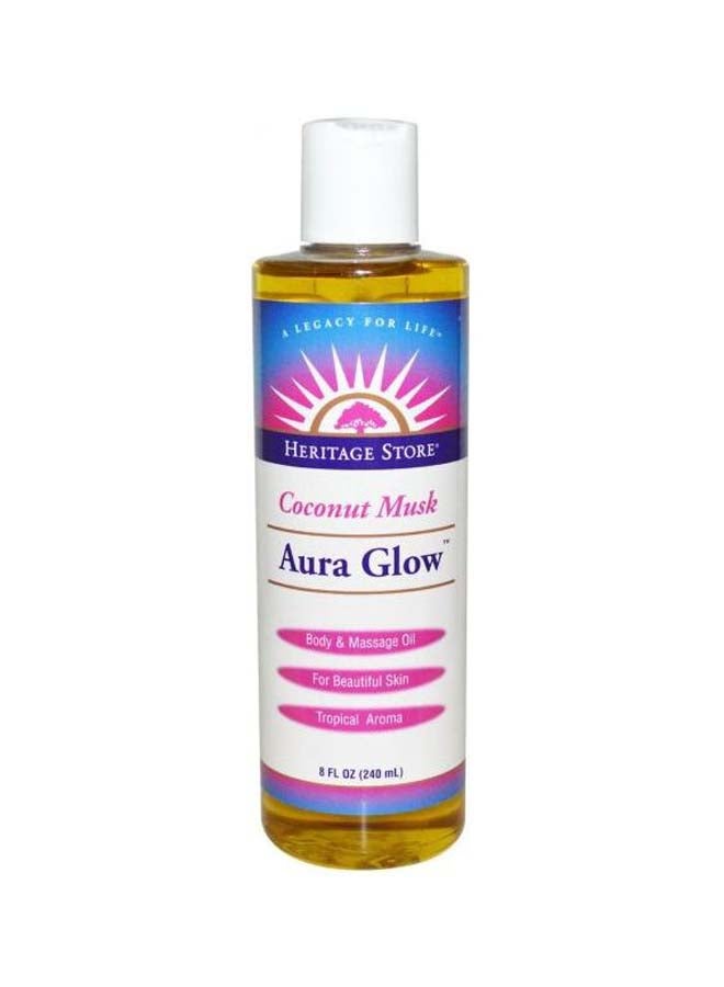 Heritage - Aura Glow Coconut Musk Massage Oil - Image 1