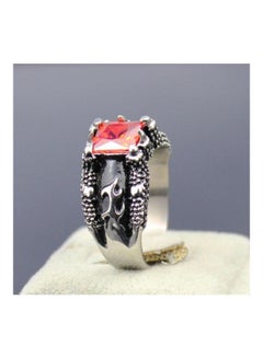 Stainless Steel Rhinestone Studded Ring - v1553263463/N22521659A_2