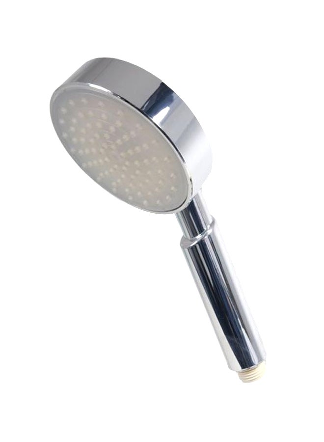رأس دش بإضاءة LED فضي 10 x 7 x 23سم - Image 1