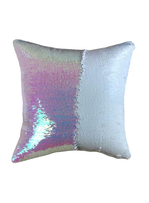 Reversible Sequin Cushion Cover Multicolour 39x39centimeter