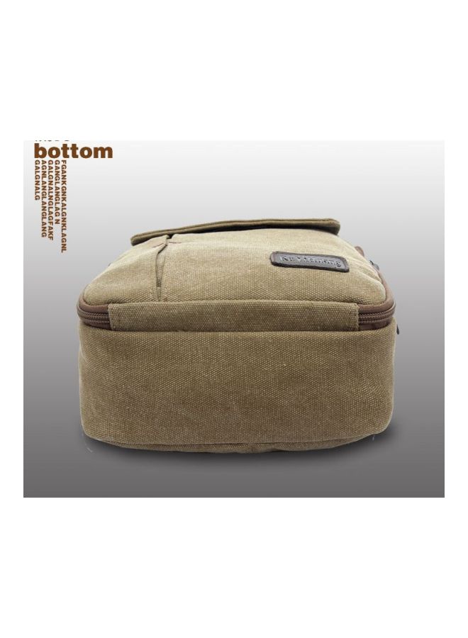 Generic - Canvas Messenger Bag Beige - Image 1