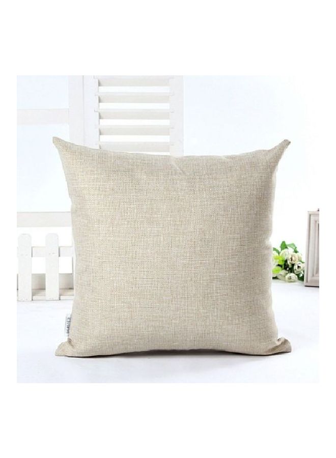 Printed Cushion Cover White/Brown/Black 43x43cm - Image 2
