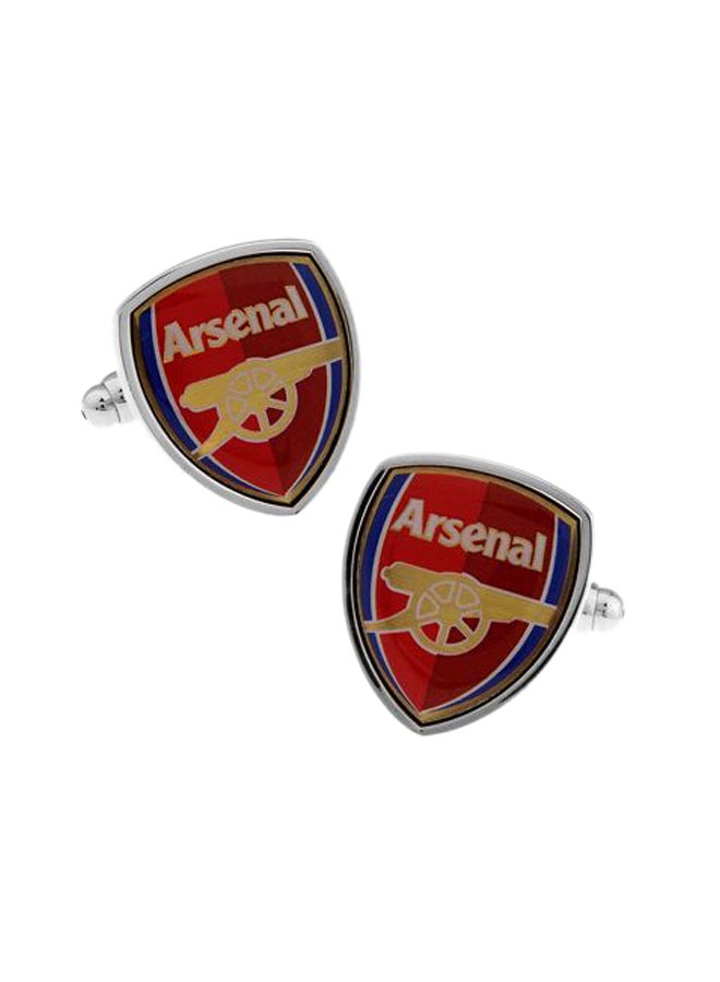 Stainless Steel Arsenal Logo Cufflinks  - Image 1