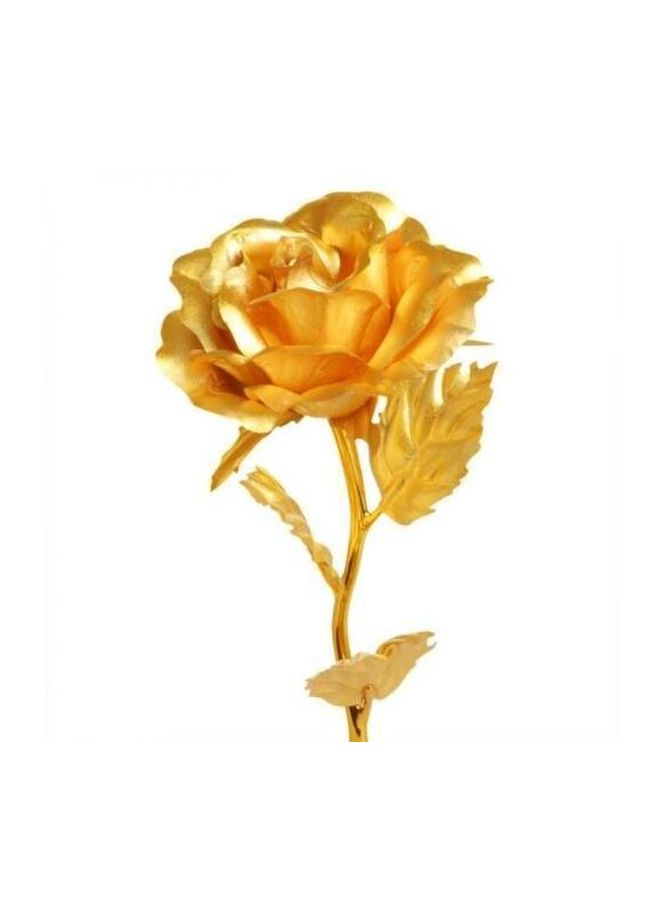 Generic - 24K Gold Plated Foil Rose Flower With Gift Box Gold 25x8centimeter - Image 1