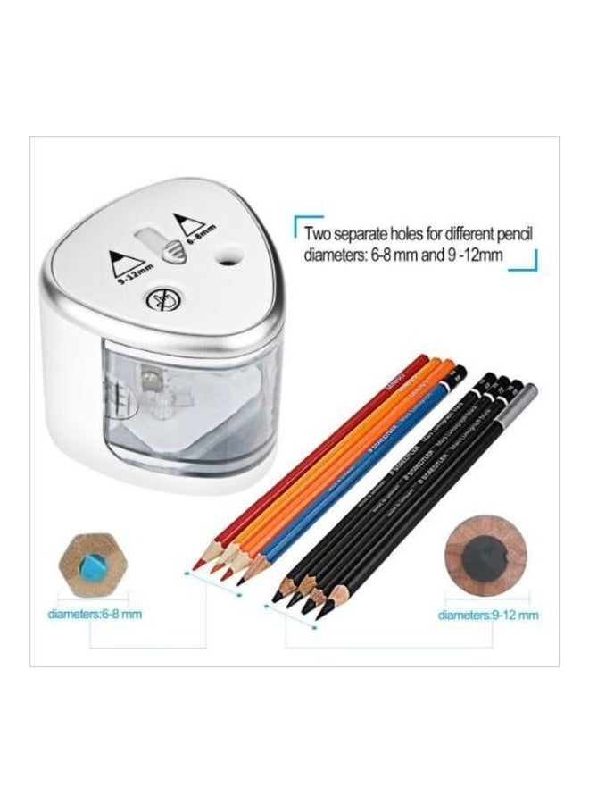 tenwin Automatic Pencil Sharpener Silver/Clear - Image 4