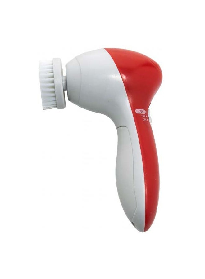 Cnaier 6-In-1 Electric Face Massager White/Red - Image 2