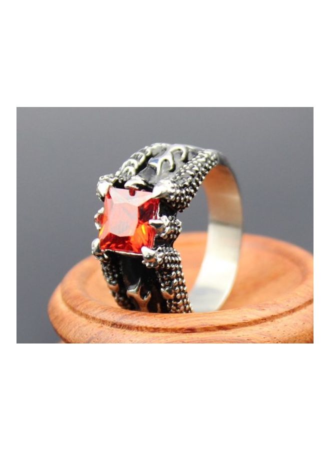 Starthi Stainless Steel Rhinestone Studded Ring  - Image 4