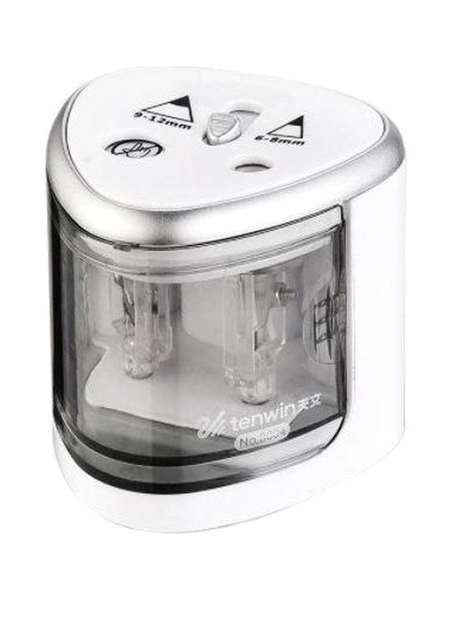 tenwin Automatic Pencil Sharpener Silver/Clear - Image 1