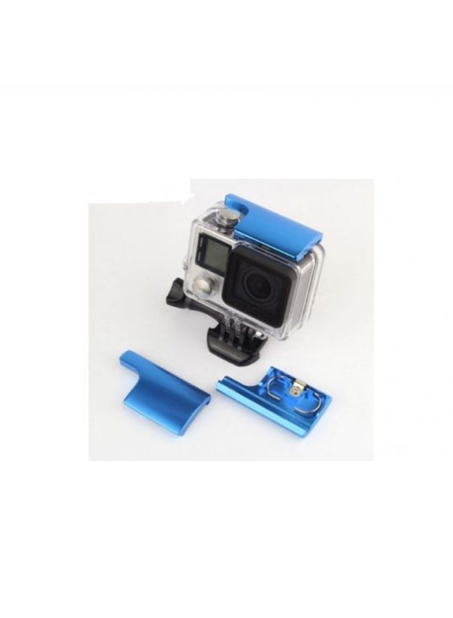 Generic Lock Buckle Housing Case For GoPro Hero 3/3 Plus/Hero 4 Blue  - Image 2