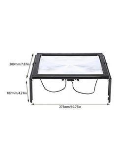 Generic Foldable LED Reading Magnifier Black/Clear  - Image 5
